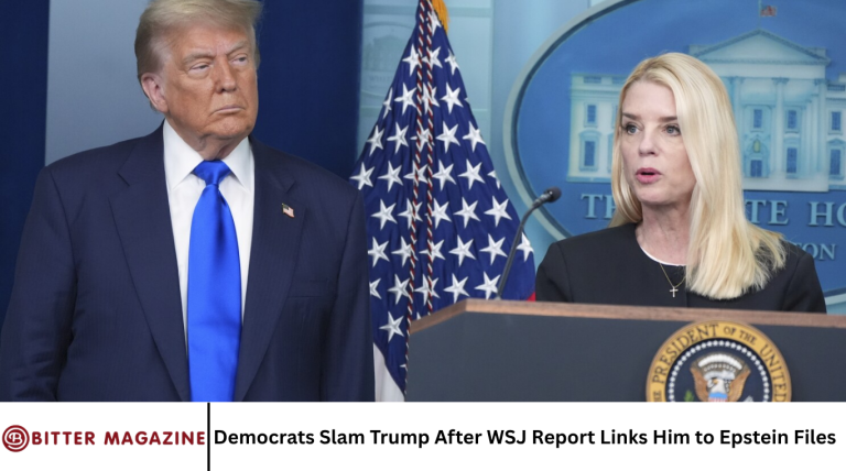 Democrats Slam Trump After WSJ Report Links Him to Epstein Files